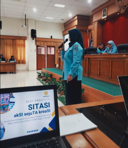 Unjuk Inovasi Pendidikan, SMPN 3 Ngaglik Paparkan Program “SITASI” dalam Forum Best Practice SMPN se-Kabupaten Sleman